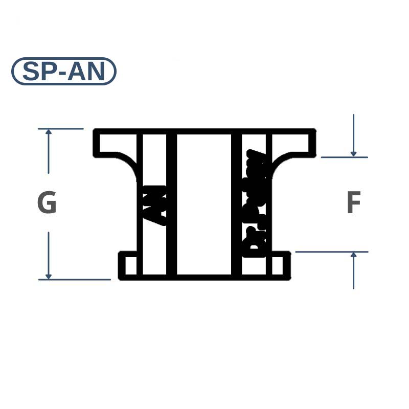 Dimension, Slide Piece, SP-AN, 3
