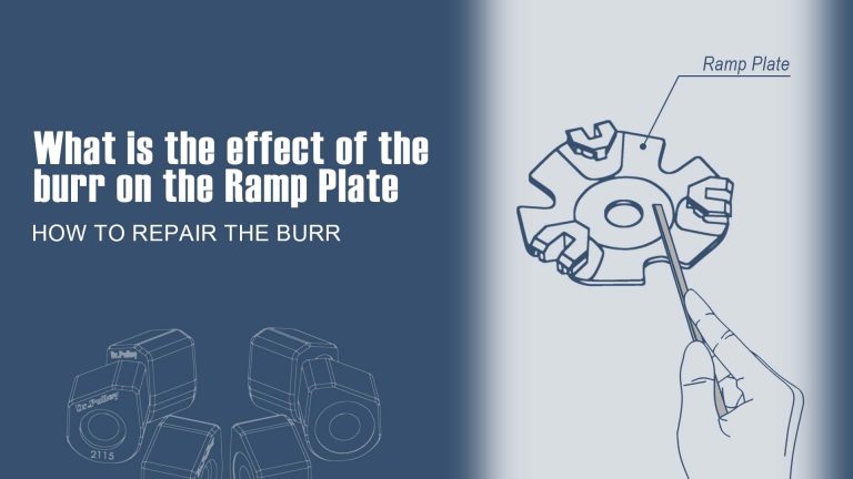 What is the effect of the burrs on the Ramp Plate - image cover