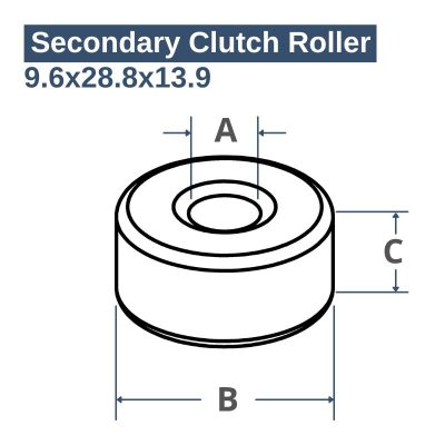 Secondary Clutch Roller, 3514929, Polaris General