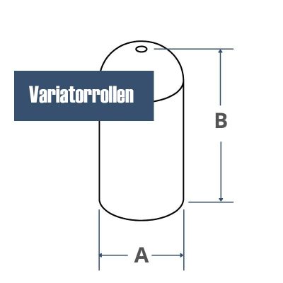 Abmessung - Variatorrolle
