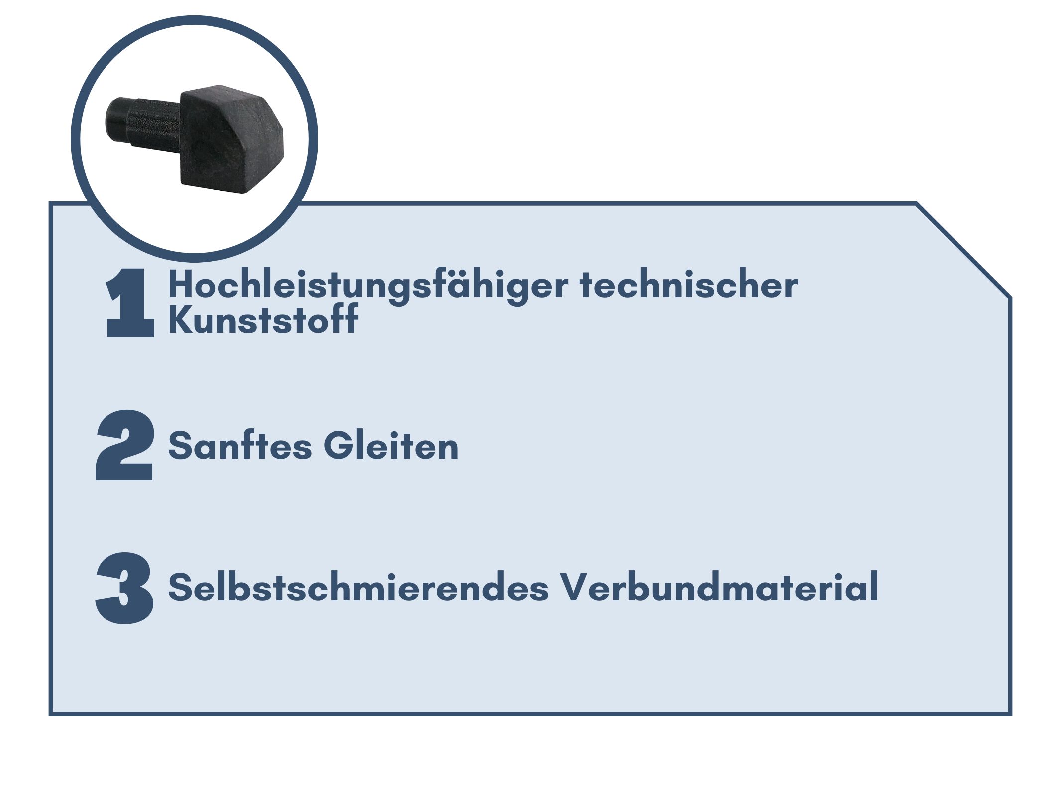 Besonderheit - vier Radteile - Vorderer Nocken Gleitschuh - 17126374 & 619100040
