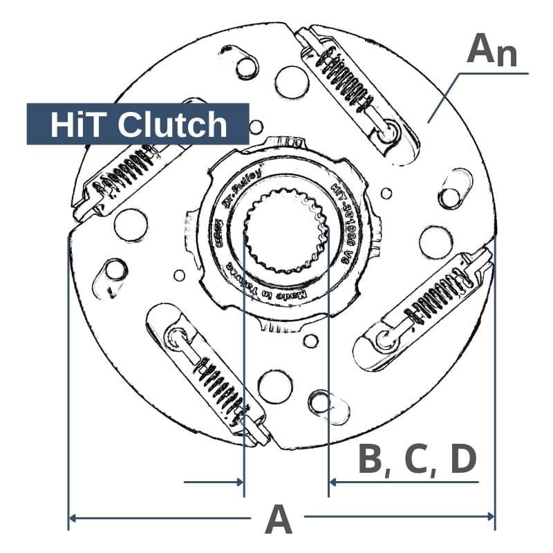 Dimension - HiT clutch - HiT301801