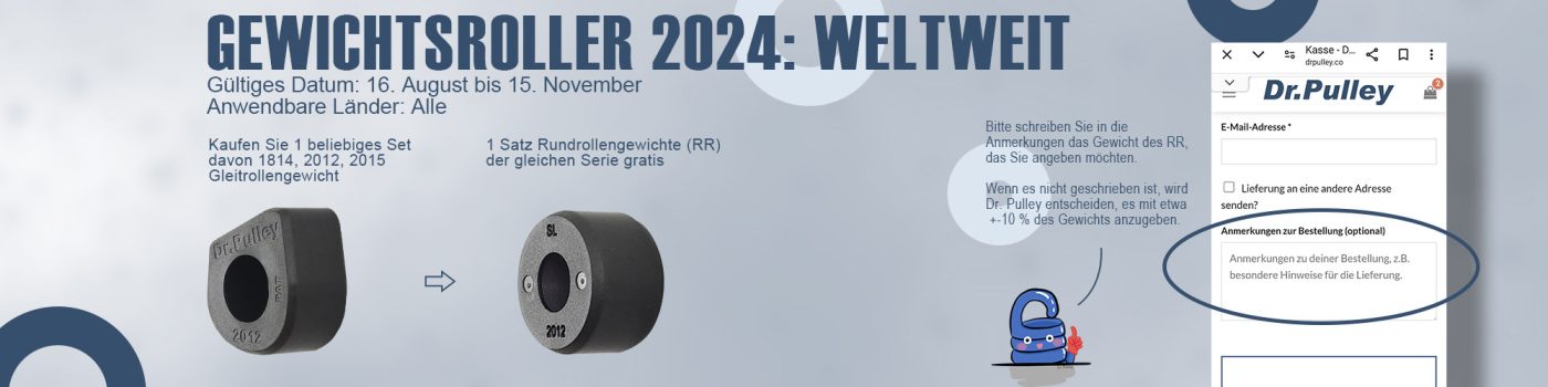 Dr.Pulley Gewichtsrollen 2024 Weltweit - Bildcover